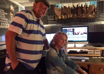 Mike & Kim in the edit suite