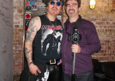Backstage with Henry at the 100 Club